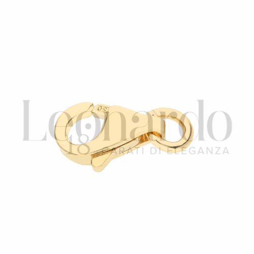 Modello Moschettone a Pera in Oro Giallo da 0,4gr.