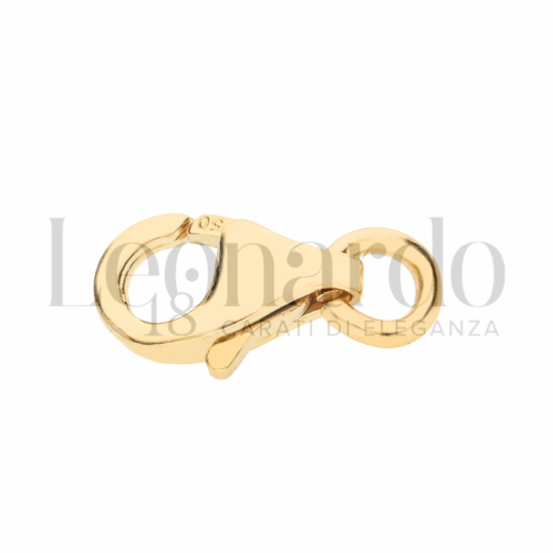 Modello Moschettone a Pera in Oro Giallo da 0,5gr.