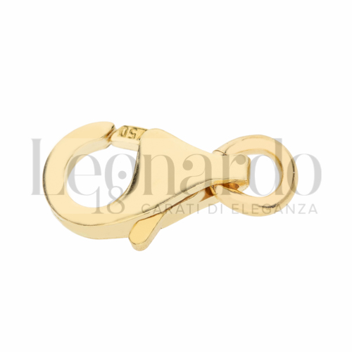 Modello Moschettone a Pera in Oro Giallo da 0,8gr.