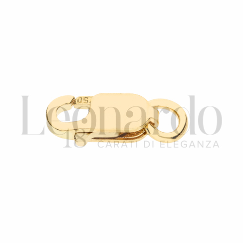 Modello Moschettone Rettangolare in Oro Giallo da 0,4gr.