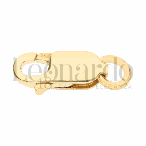 Modello Moschettone Rettangolare in Oro Giallo da 0,8gr.