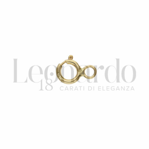 Modello Anello a molla superleggero in Oro Giallo da 0,05gr.
