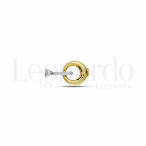 Tondo in Oro Giallo e Oro Bianco da 2,3gr.