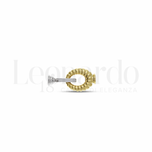 Ovale in Oro Giallo e Oro Bianco da 2,3gr.