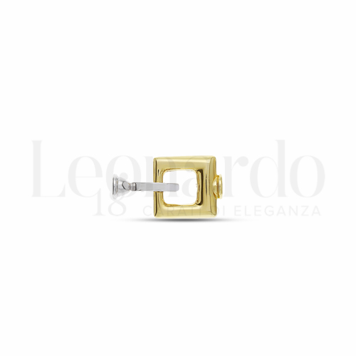 Quadrato in Oro Giallo e Oro Bianco da 2,5gr.