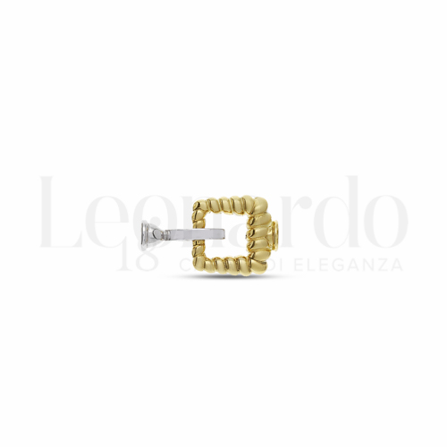 Quadrato in Oro Giallo e Oro Bianco da 2,6gr.