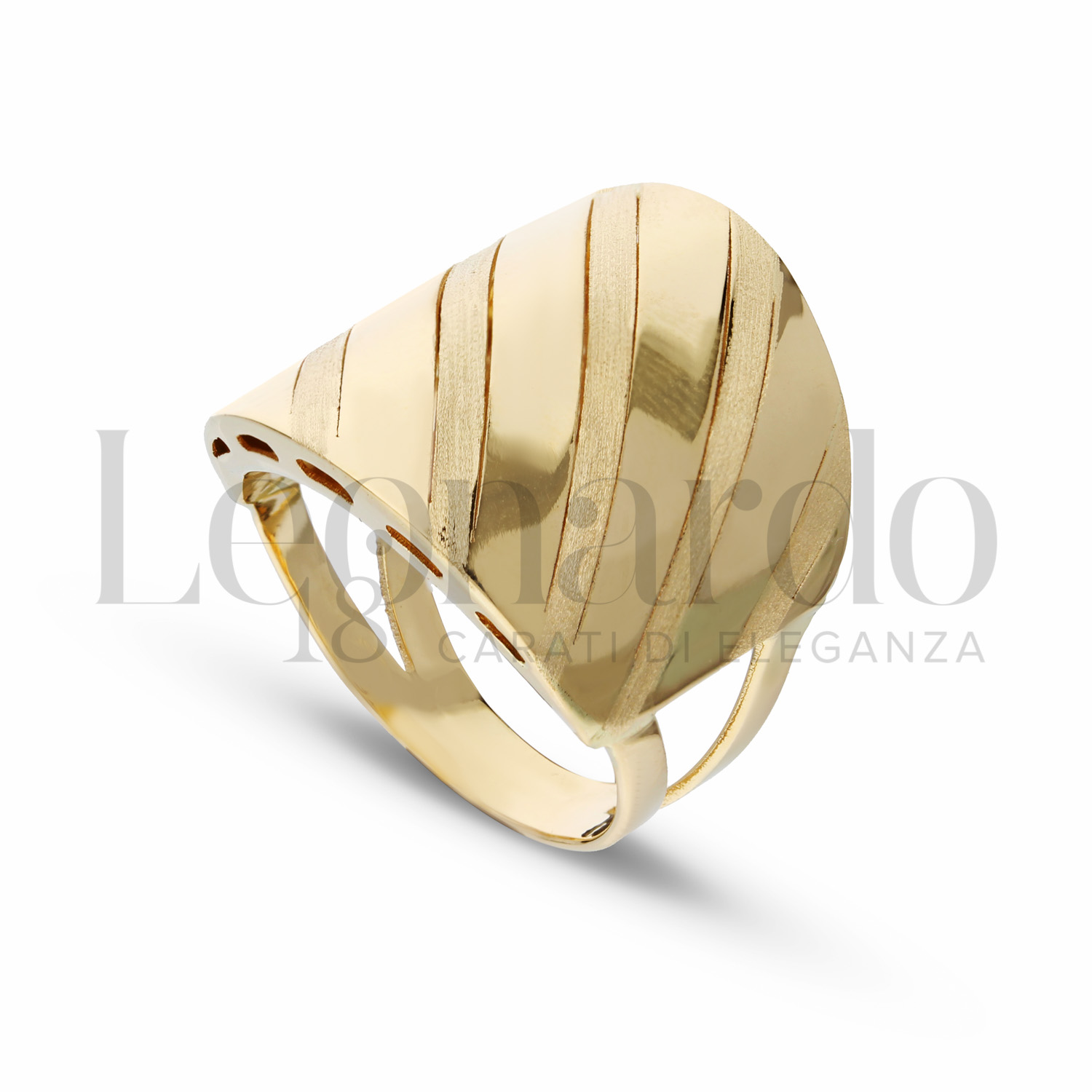 CARISSIMA Anello E Collana In Oro Giallo 9kt | Pendente Fiore Di Loto | Catena Curb 46 Cm | Gioiello Italiano