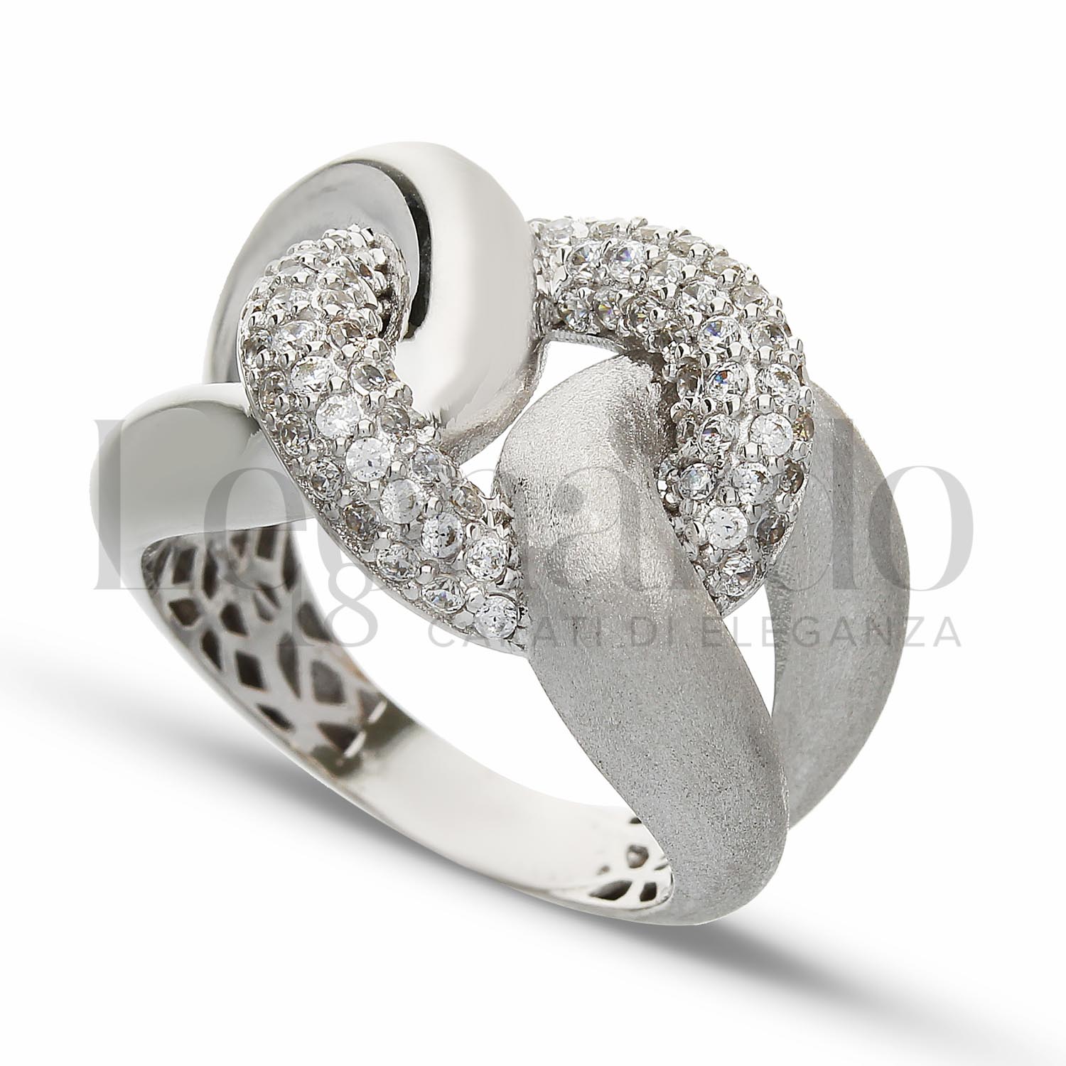 NKlaus Orecchino Singolo Uomo/Donna - Oro Bianco 333 (8 Carati) Con Zircone 3mm - Modello 1769
