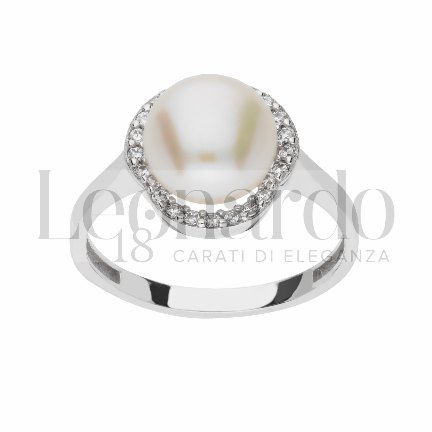 PAVEL'S Orecchini Curl Placcati Oro 18K Con Zirconi E Perla Conchiglia - Argento 925, Eleganza Per Lei, In Astuccio Regalo
