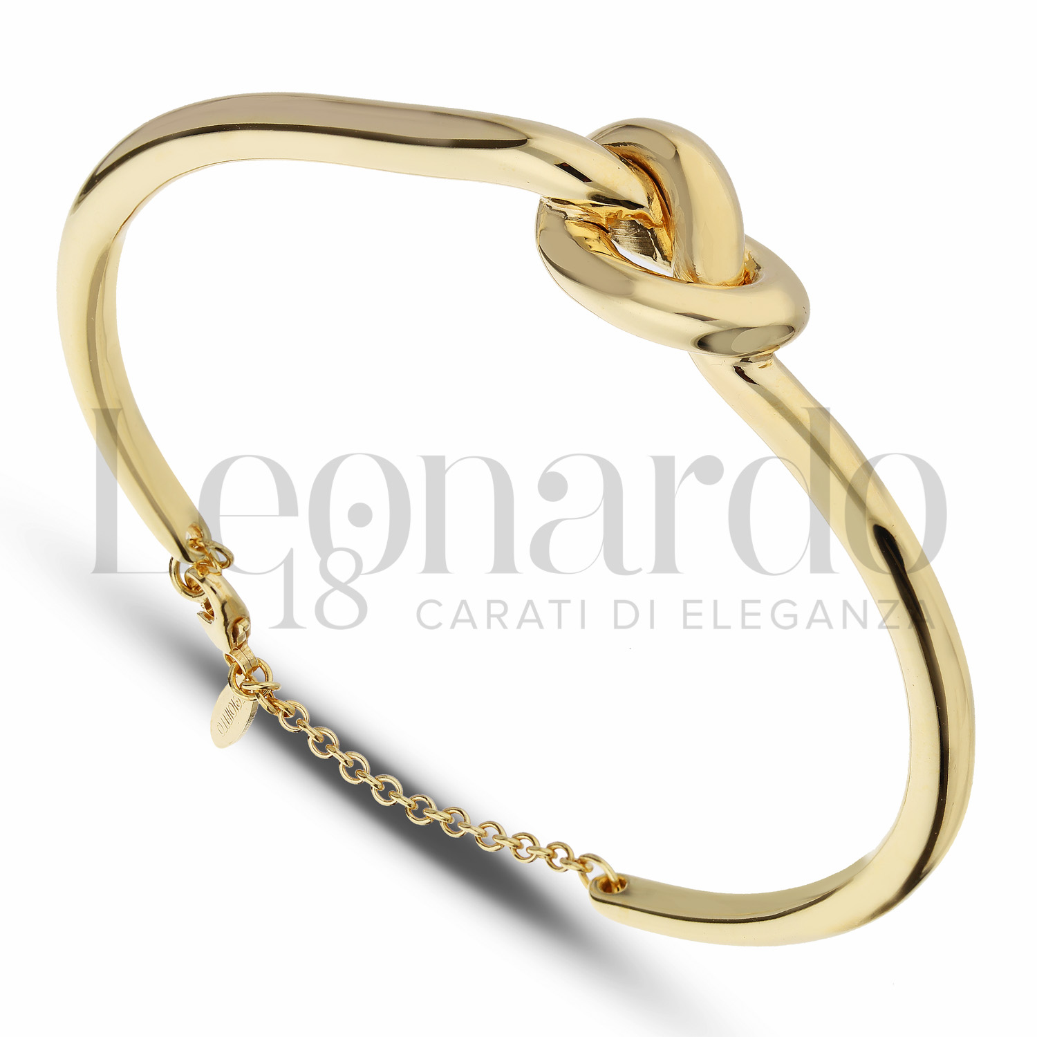 Never Say Never Bracciale Rigido Donna Oro 18k – Diametro Interno 62 Mm, Larghezza 3 Mm, Chiusura A Scatto