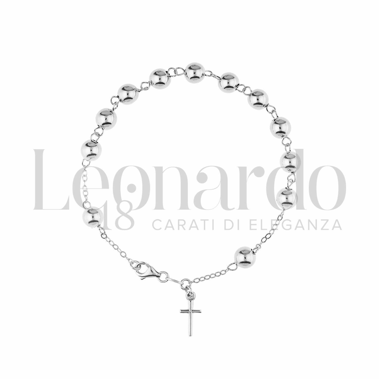 Bracciali Bracciale Rosario ammagliato in Oro 18 Carati Modello: Pendente  senza miracolosa Diametro sfere: 6 mm Finitura o elementi: Lucida 3,6g