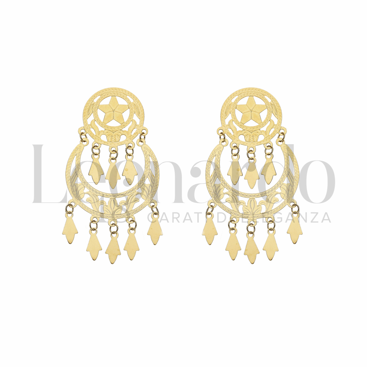 Orecchini Pendenti Ettika Per Donna – Placcati Oro 18k O Rodio, Con Cristalli Trasparenti, Gioielli Eleganti Per Compleanno