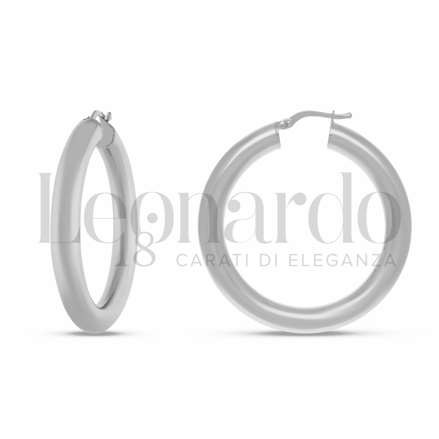 KeyStyle Orecchini A Cerchio Infinity In Acciaio Inox: Sottili 2mm, Leggeri, Ipoallergenici (30-100mm)