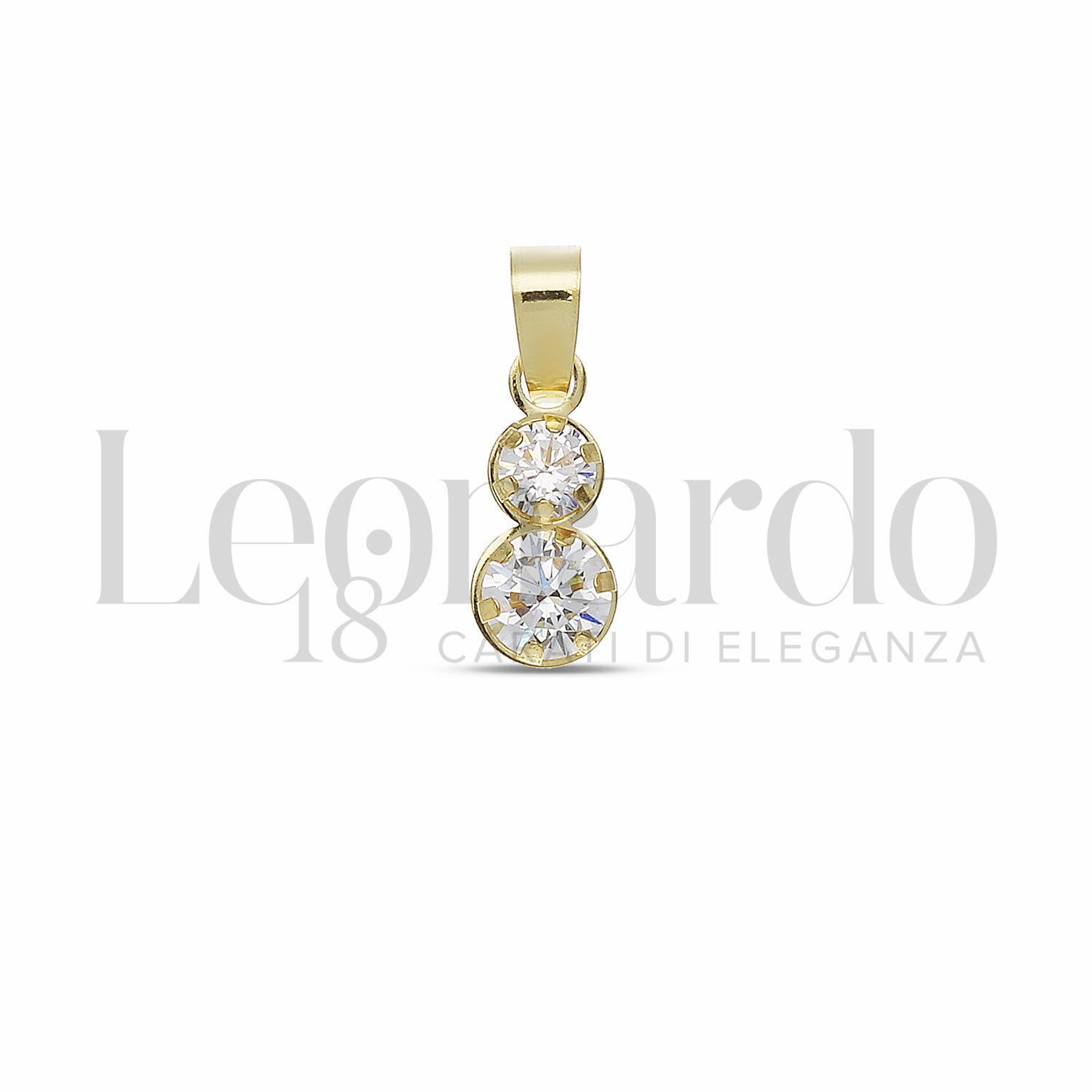 Carissima Gold Catenina Oro Giallo 9K Con Pendente E Diamante Bianco 0.12ct (46 Cm)